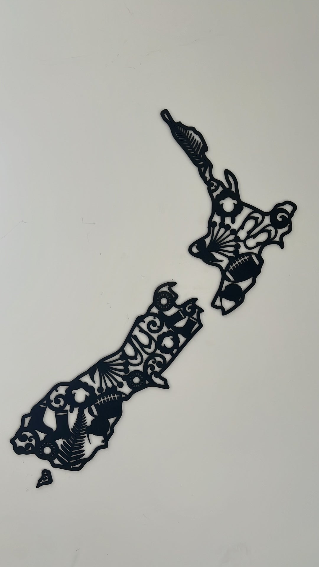 Aotearoa map wall art